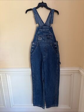 R.V.T. Blue 100% Cotton Denim Overalls Size Small